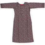 Floral Printed Silk Kurta for Women | Straight Elegant Ethnic Kurti