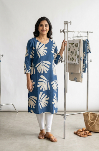 Cotton Printed Single Piece Kurta