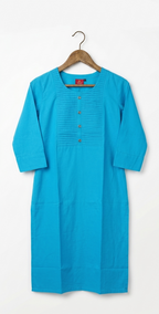 Cotton Round Neck Single Piece Kurta