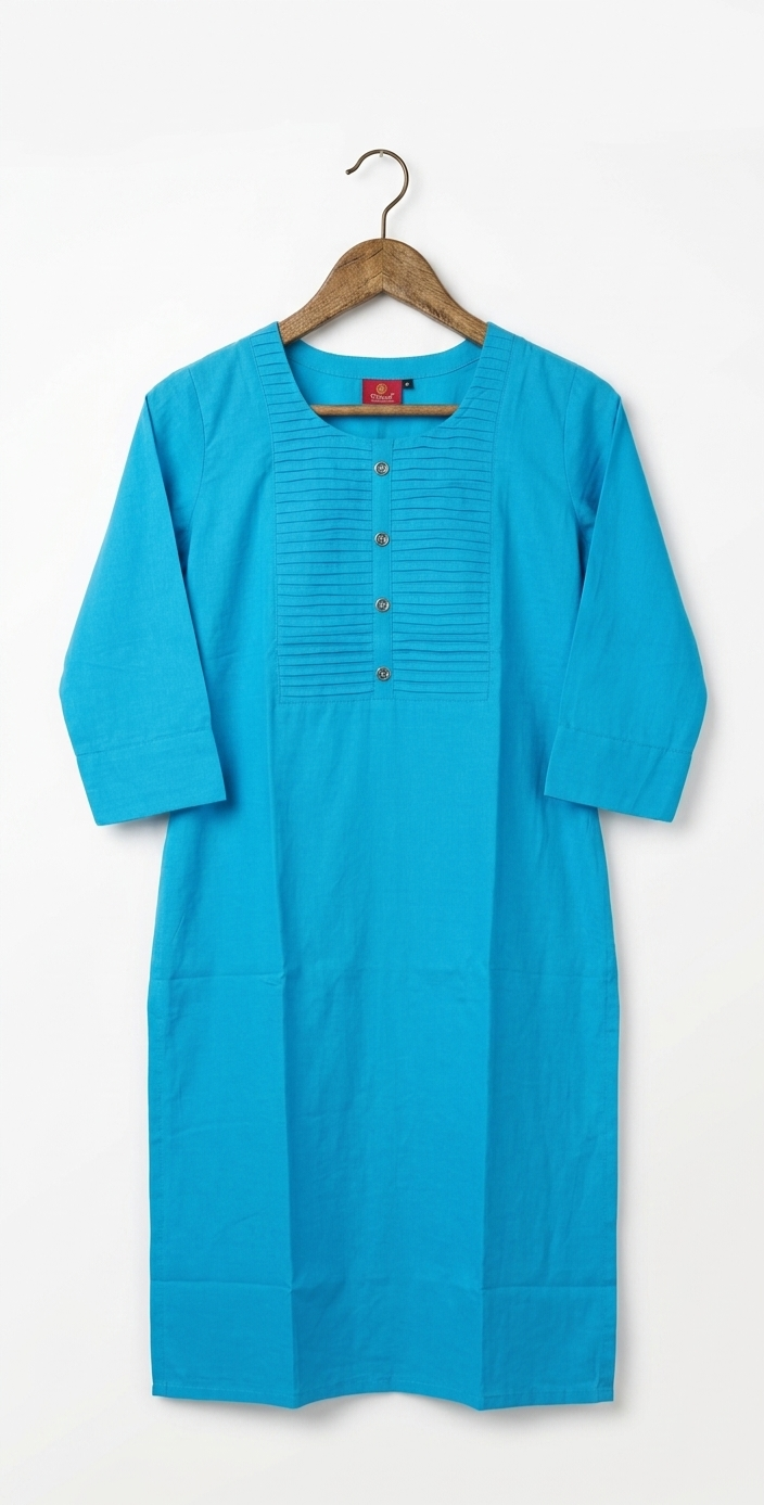Cotton Round Neck Single Piece Kurta