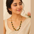 Elegant Traditional South Indian Kemp-Style Choker Necklace