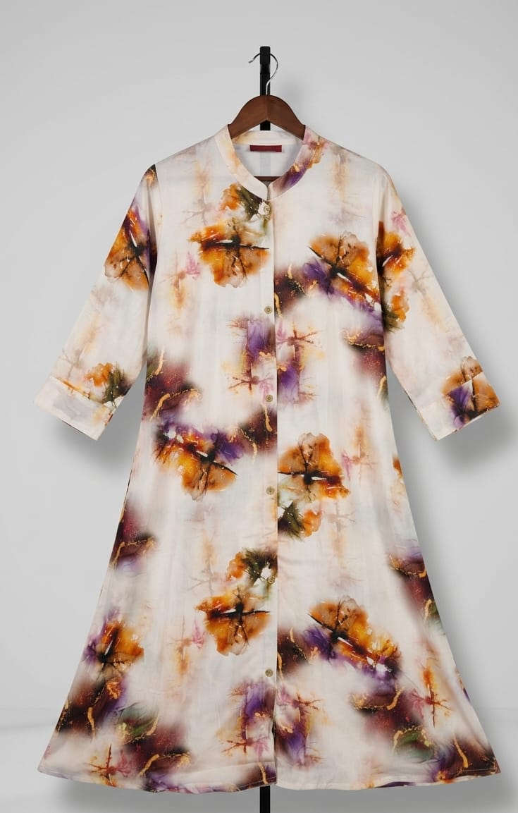 Casual A-Line Cotton Flare Kurti