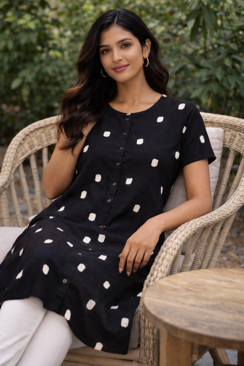 Short Sleeve Cotton Handloom Ethnic Kurta