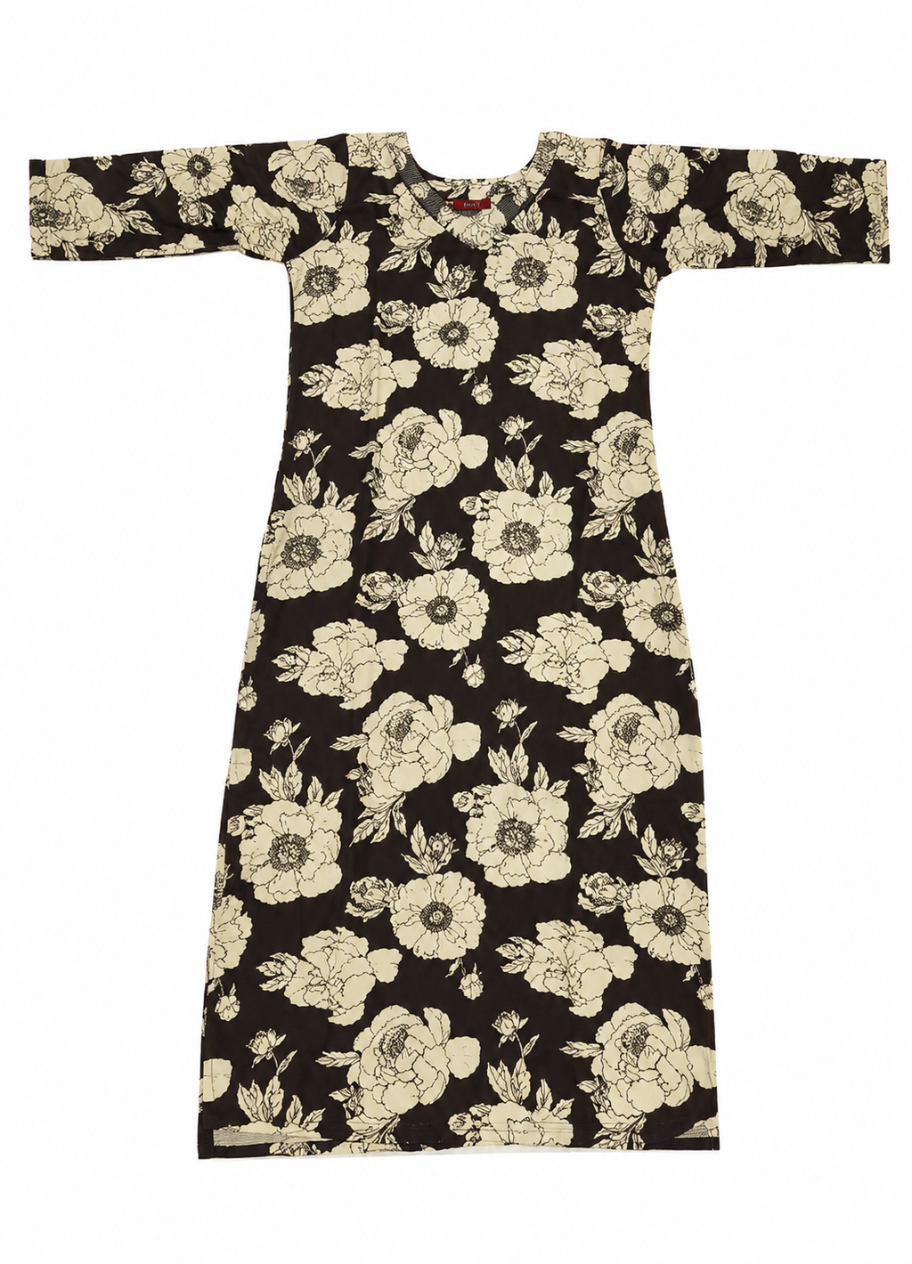 Floral Printed Cotton Ethnic Kurti for Women