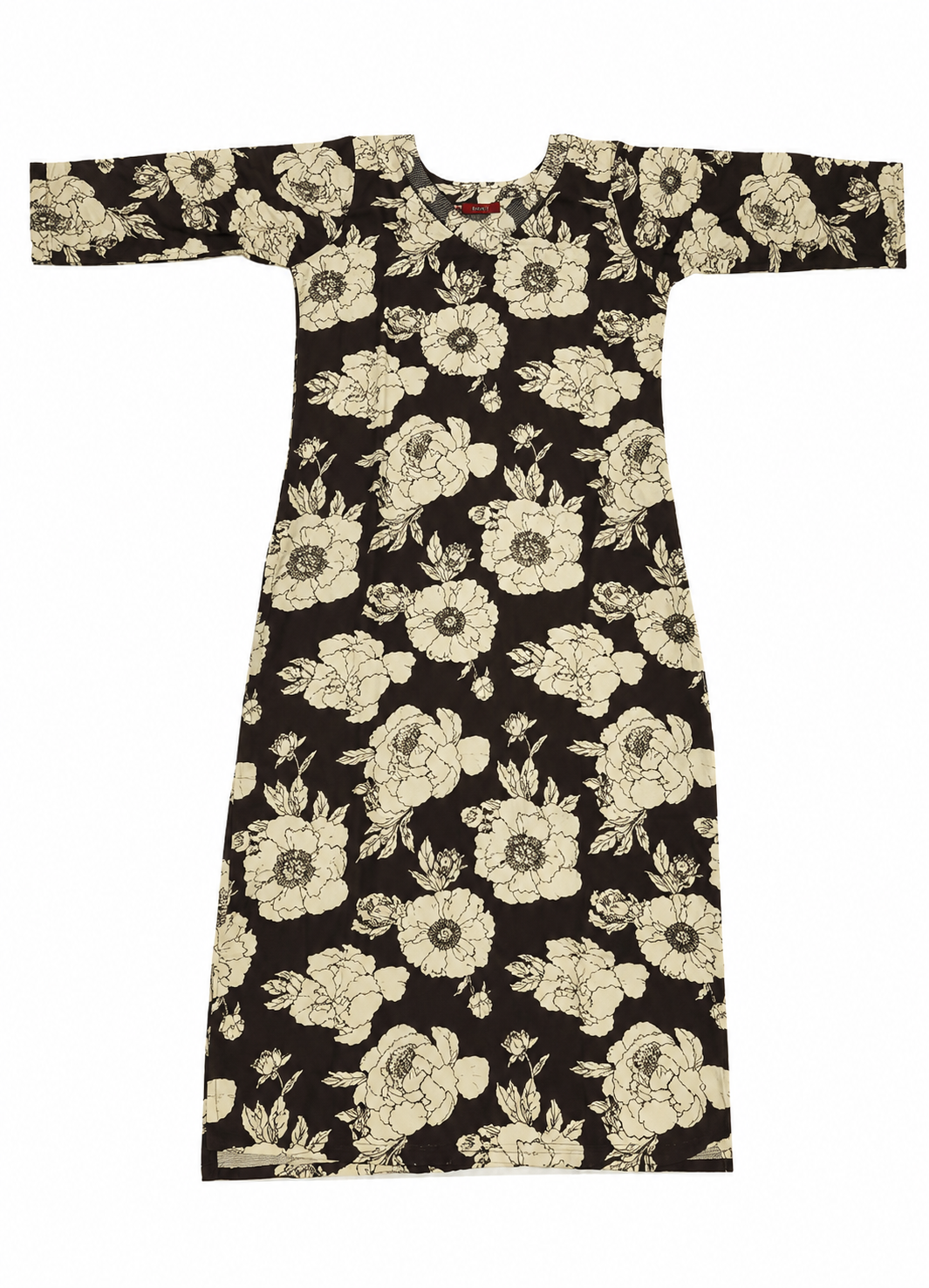 Floral Printed Cotton Ethnic Kurti for Women