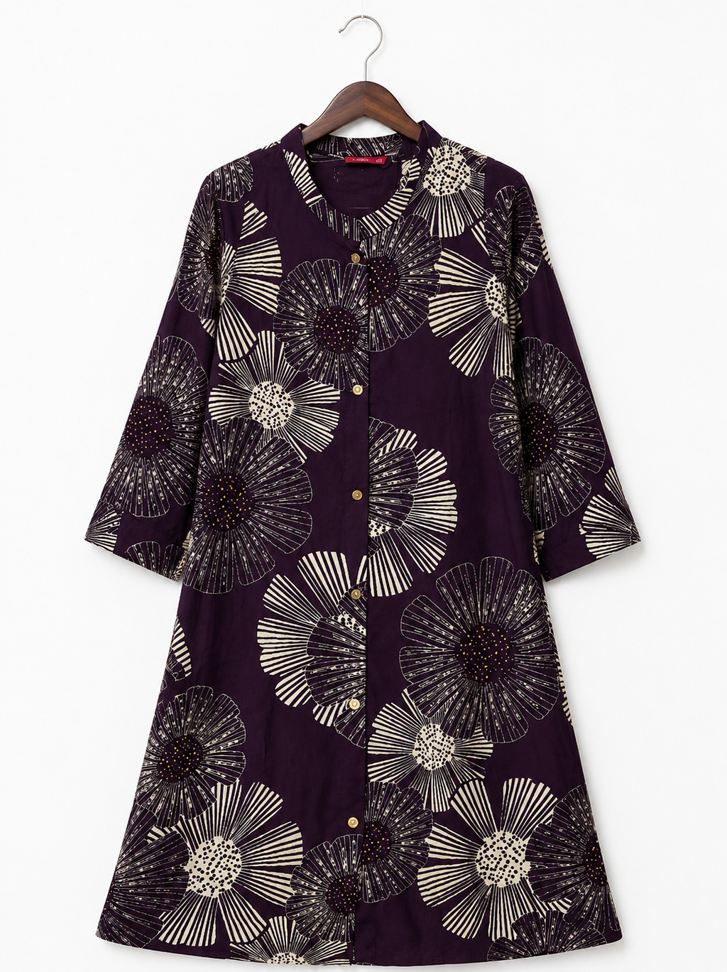 Casual A-Line Cotton Flare Kurti