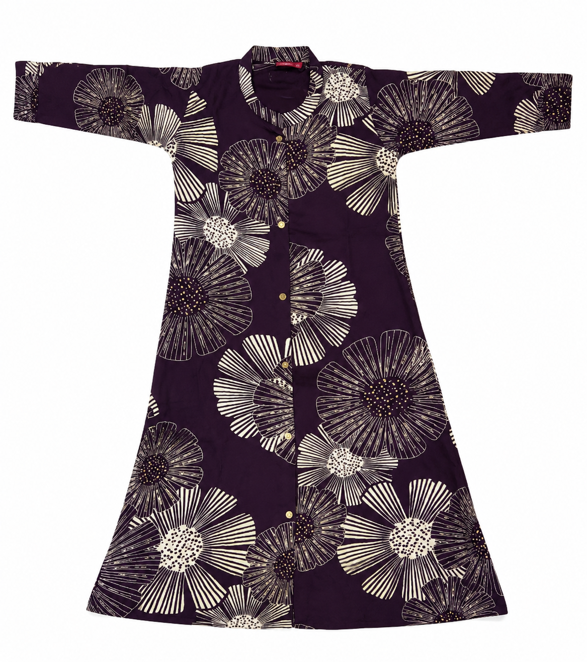 Casual A-Line Cotton Flare Kurti