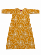 Printed 3/4 Sleeve Cotton Ethnic Kurti