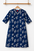 Printed 3/4 Sleeve Cotton Ethnic Kurti