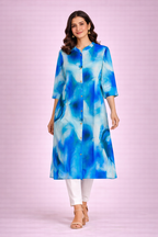 Casual A-Line Cotton Flare Kurti