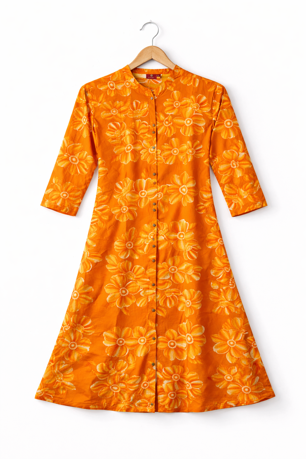 Casual A-Line Cotton Flare Kurti