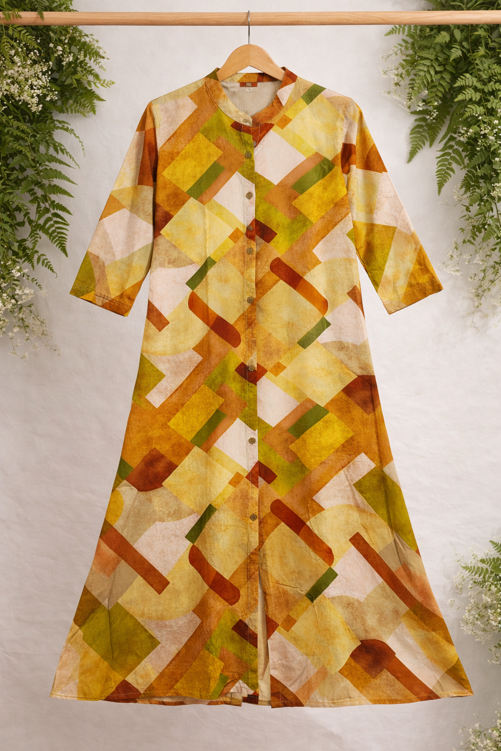 Casual A-Line Cotton Flare Kurti
