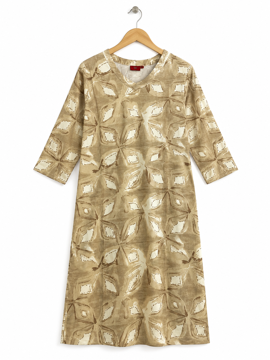 Floral Printed Cotton Ethnic Kurti for Women