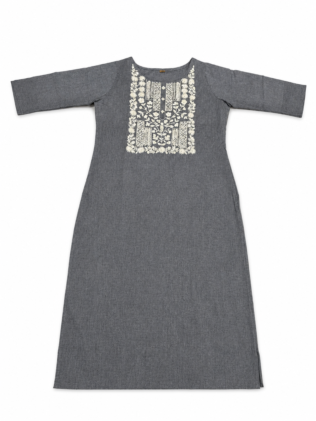 Hand Embroidered Cotton Ethnic Single Kurti